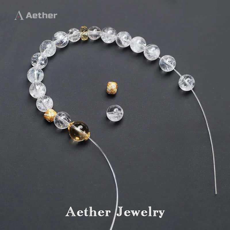Natural Clear Quartz & Citrine Bracelet: Amplify Energy, Attract Abundance