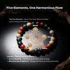 Mindfulness & Balance - Five Element Incense Beads Bracelet