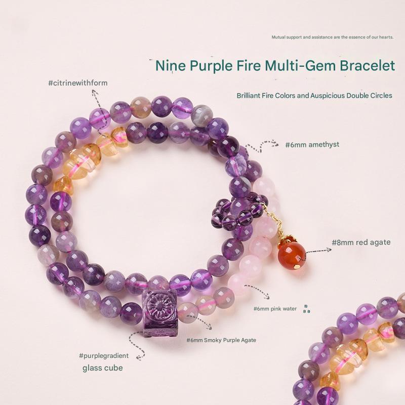 High-quality | Natural Amethyst Bracelet · Directly Sourced from the Origin