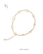 14K Gold-Filled Layered Anklet with Natural Pearl for Elegance & Everyday Luxury