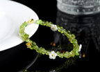 Natural Crystal Chip Bracelet (Aquamarine, Citrine & Peridot)