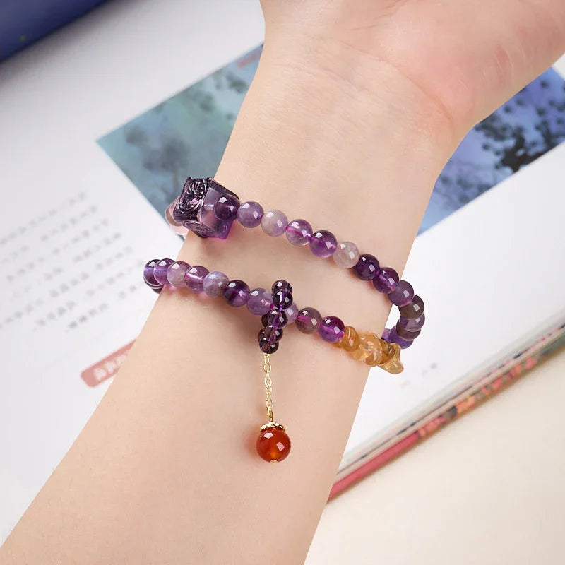 High-quality | Natural Amethyst Bracelet · Directly Sourced from the Origin