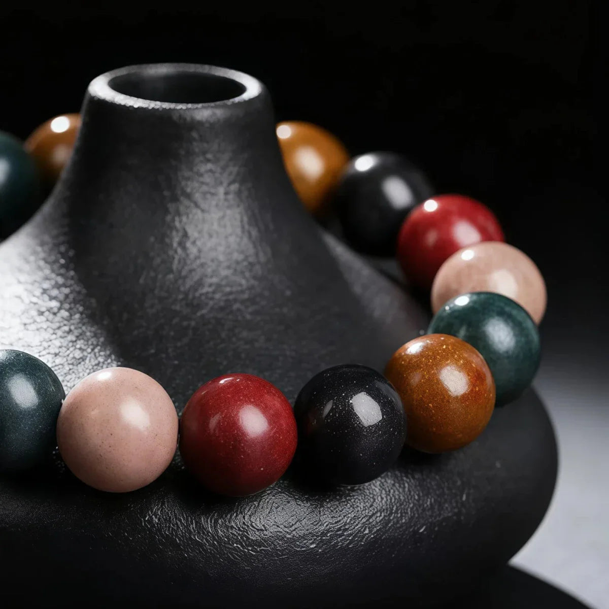 Mindfulness & Balance - Five Element Incense Beads Bracelet