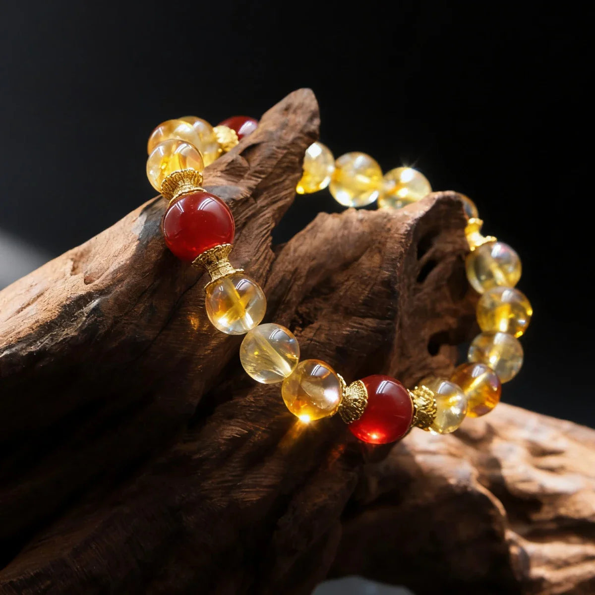 Wealth & Awakening – Tibetan Golden Vision Bracelet