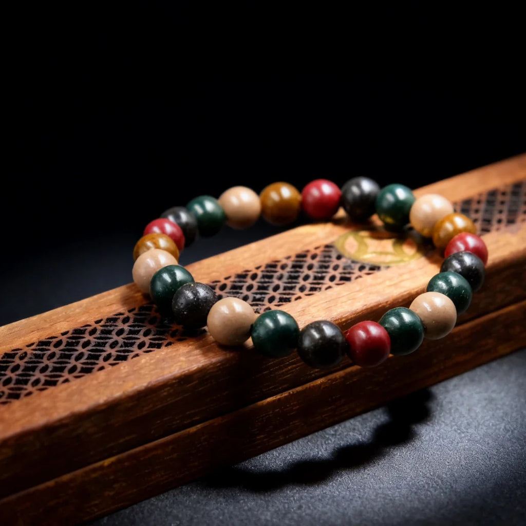 Mindfulness & Balance - Five Element Incense Beads Bracelet