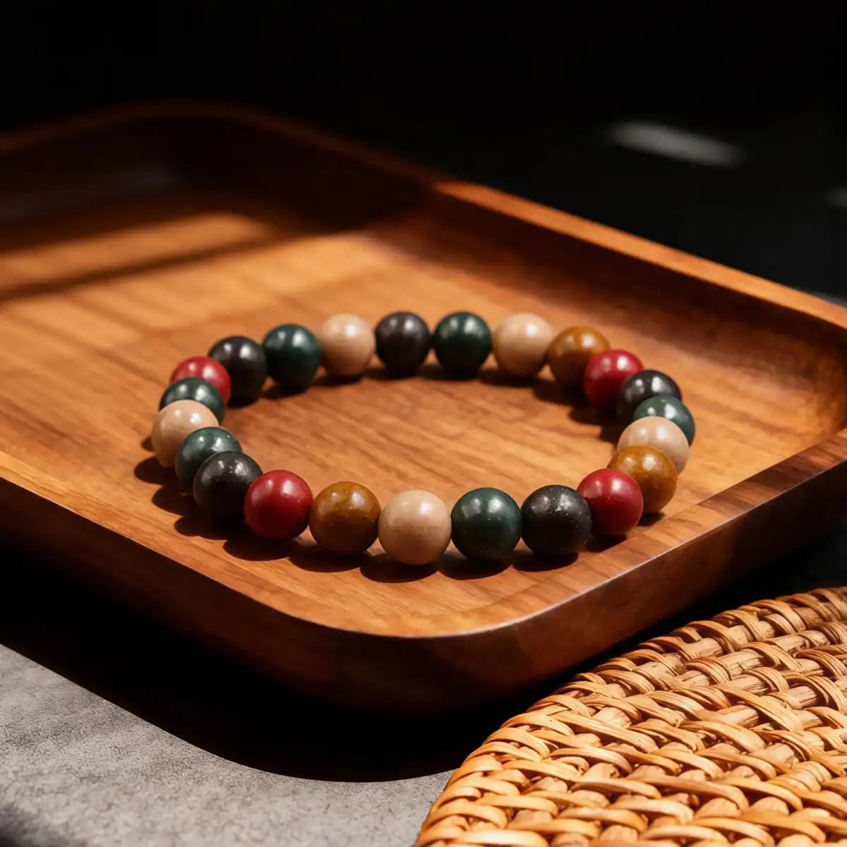 Mindfulness & Balance - Five Element Incense Beads Bracelet
