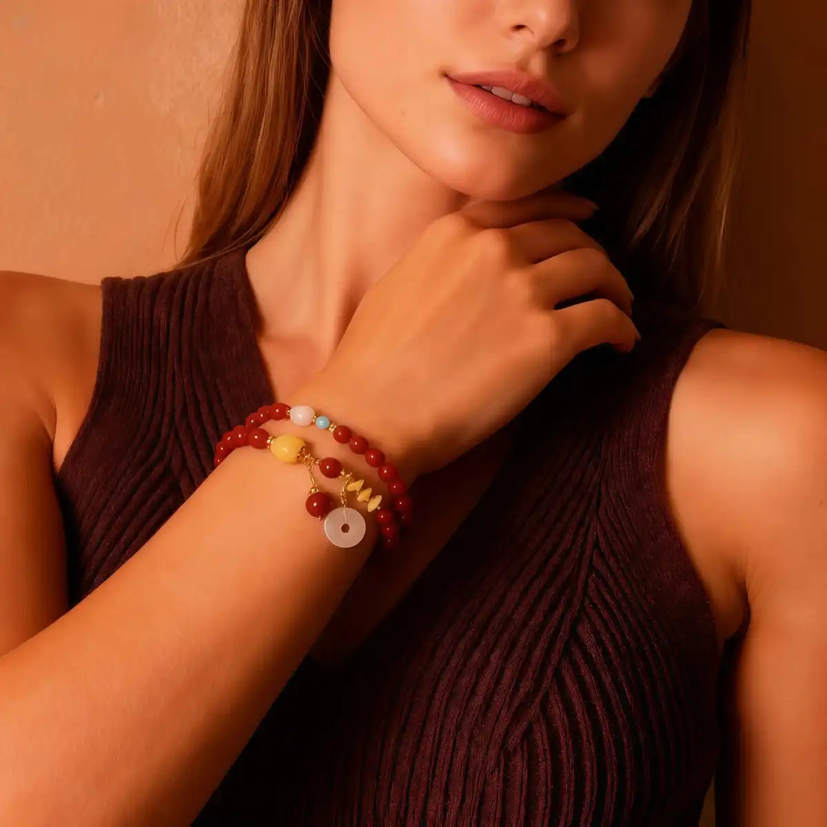 Power & Motivation – Red Agate Blessing Dural Bracelet