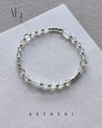 7A Faceted Clear Quartz & S925 Silver Bracelet for Clarity, Balance & Daily Wear