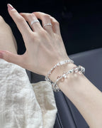 7A Faceted Clear Quartz & S925 Silver Bracelet for Clarity, Balance & Daily Wear