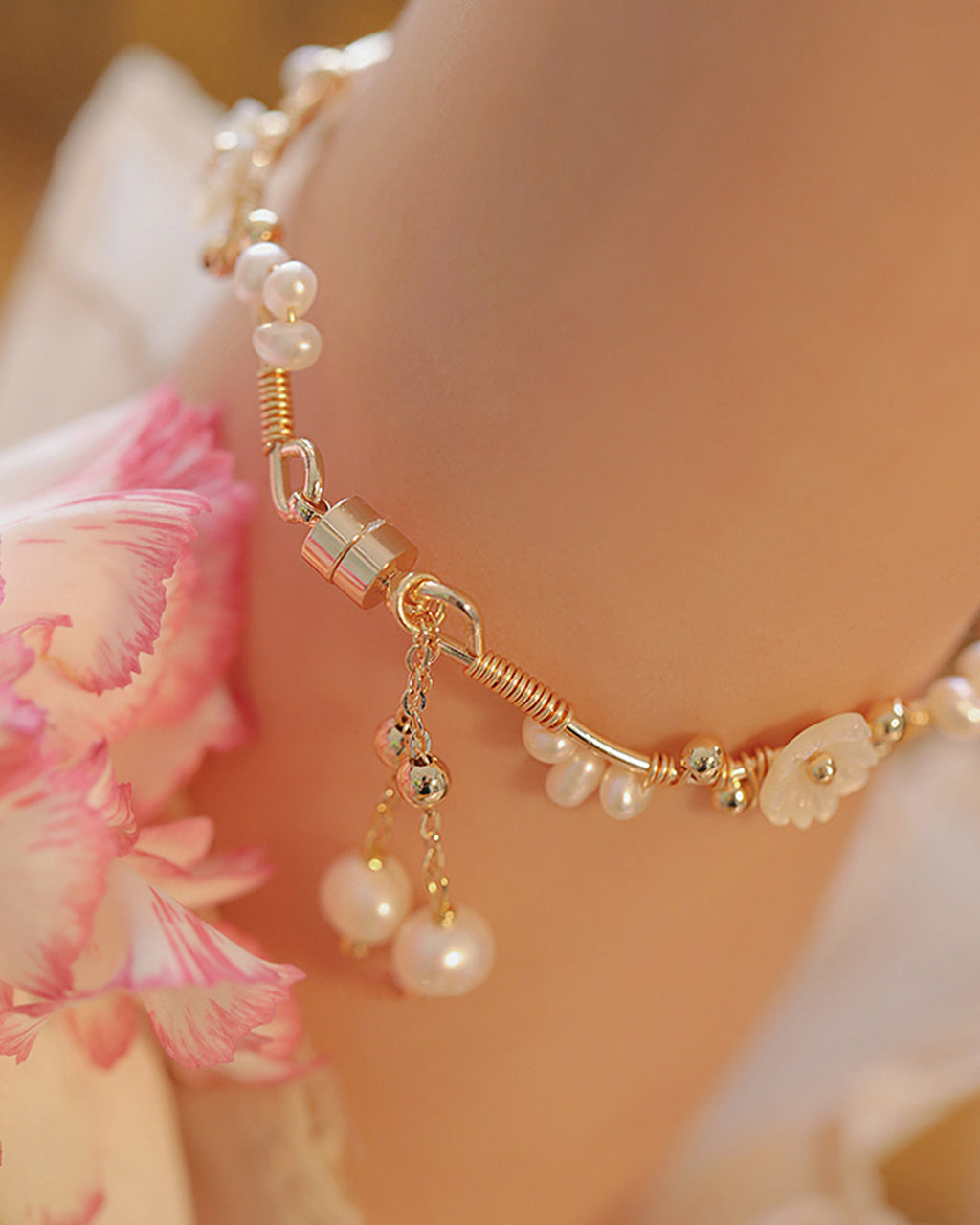 Freshwater Pearl Purity & Elegance Bracelet , Daily Wear