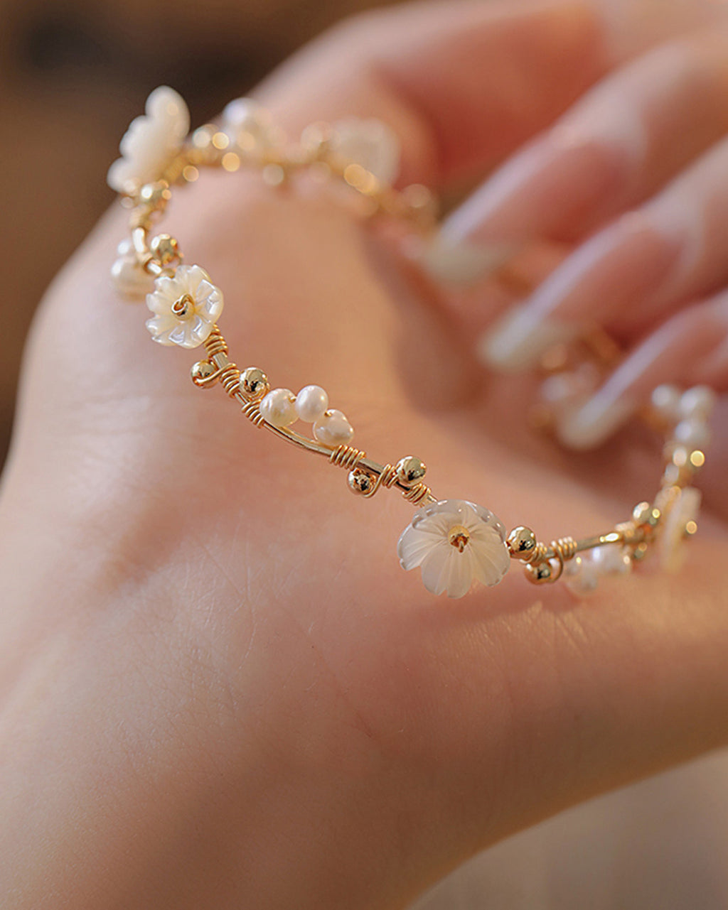Freshwater Pearl Purity & Elegance Bracelet , Daily Wear