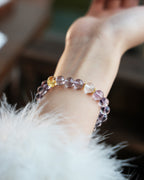 Natural Amethyst Crystal Bracelet for Love, Peace & Protection