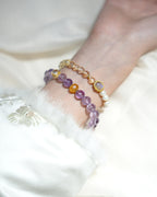 Natural Amethyst Crystal Bracelet for Love, Peace & Protection
