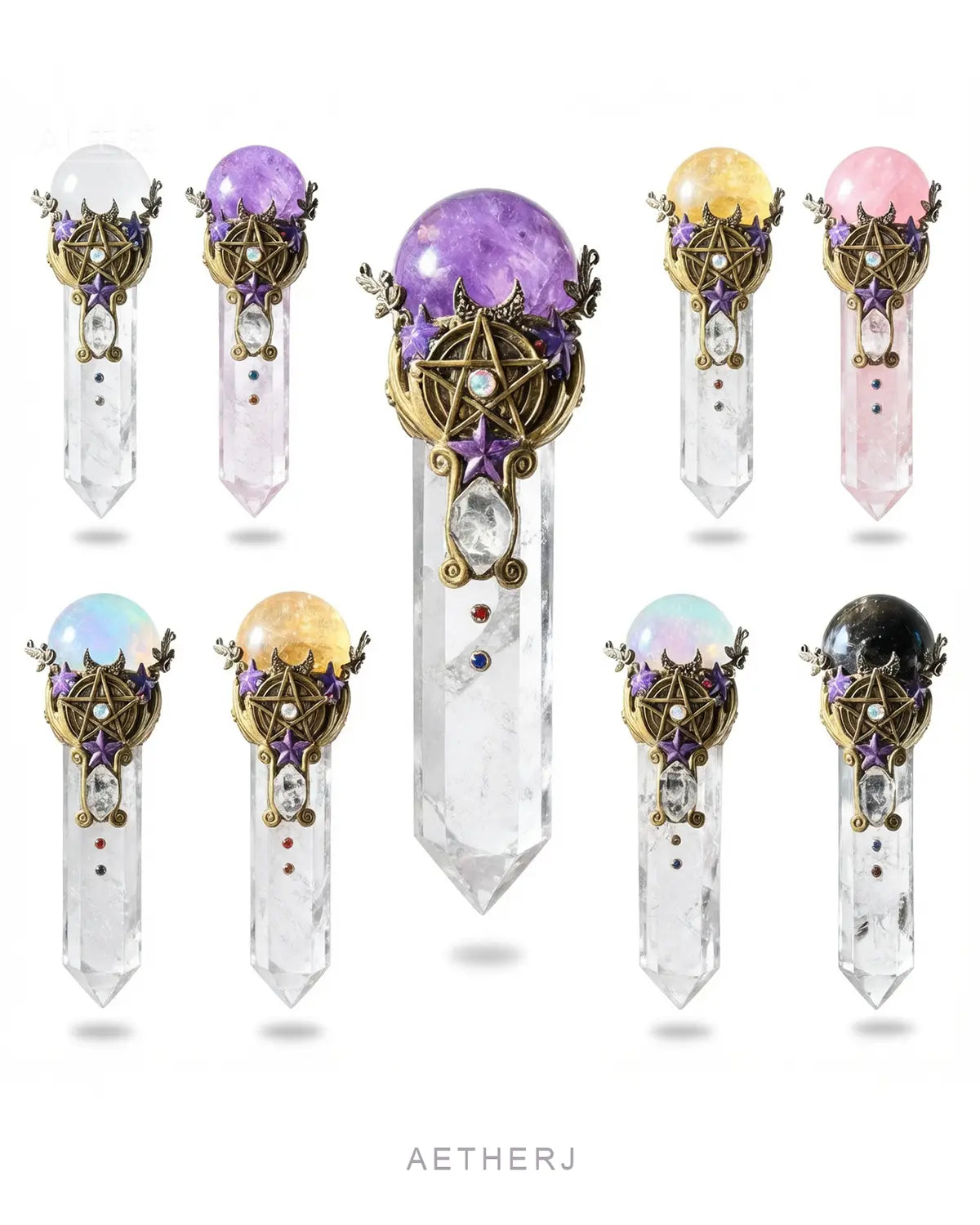 Natural Crystal Wand for Energy & Spiritual Decor