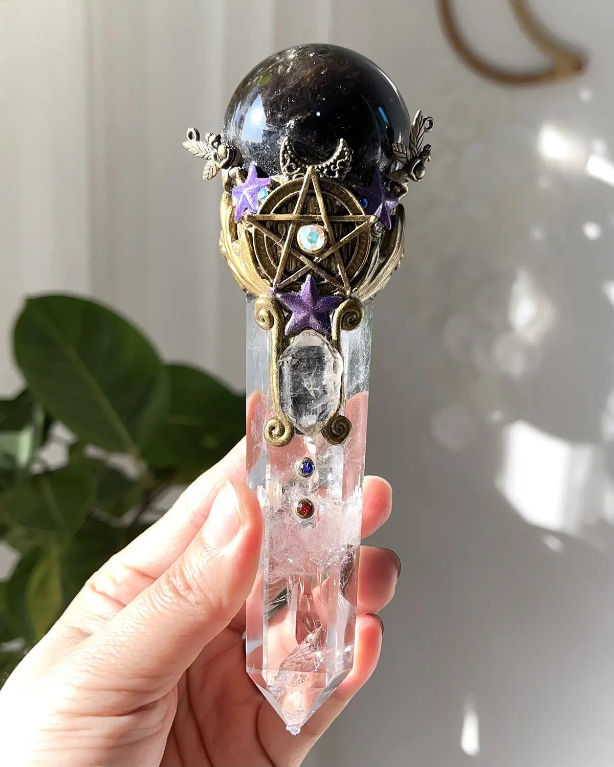 Natural Crystal Wand for Energy & Spiritual Decor