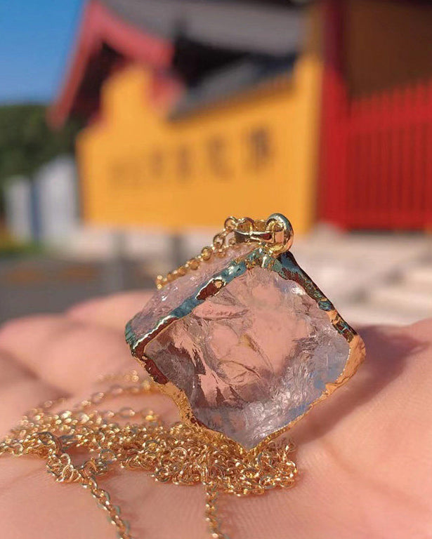 Himalayan White Quartz Point Pendant for Positive Energy & Inner Glow