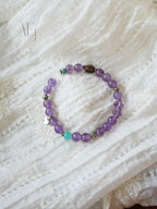 Natural Amethyst Multi-Bead Bracelet | Calm · Protection · Good Fortune