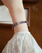 Natural Amethyst Multi-Bead Bracelet | Calm · Protection · Good Fortune