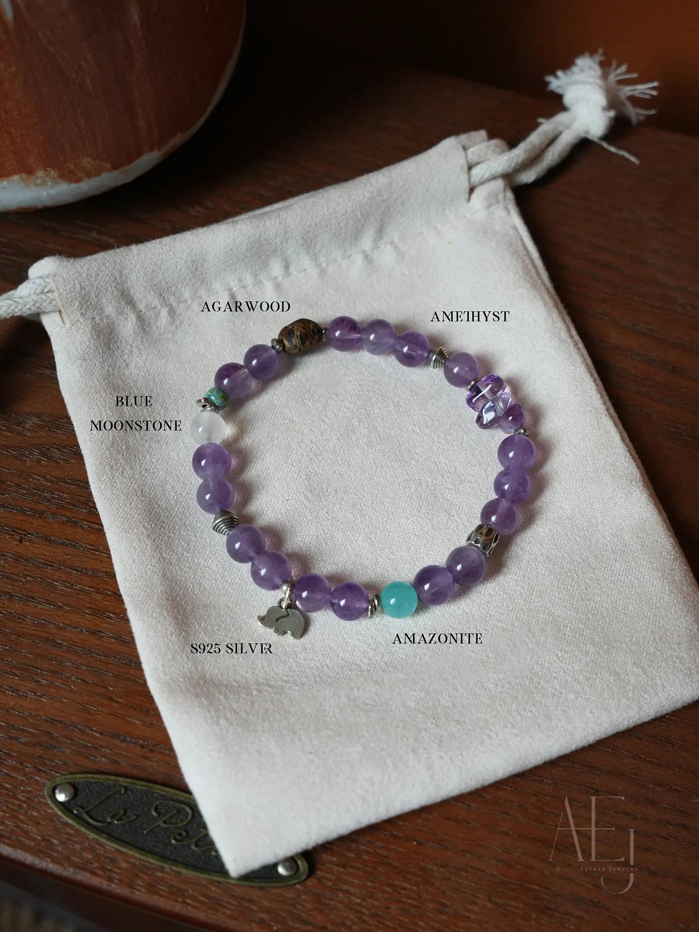 Natural Amethyst Multi-Bead Bracelet | Calm · Protection · Good Fortune