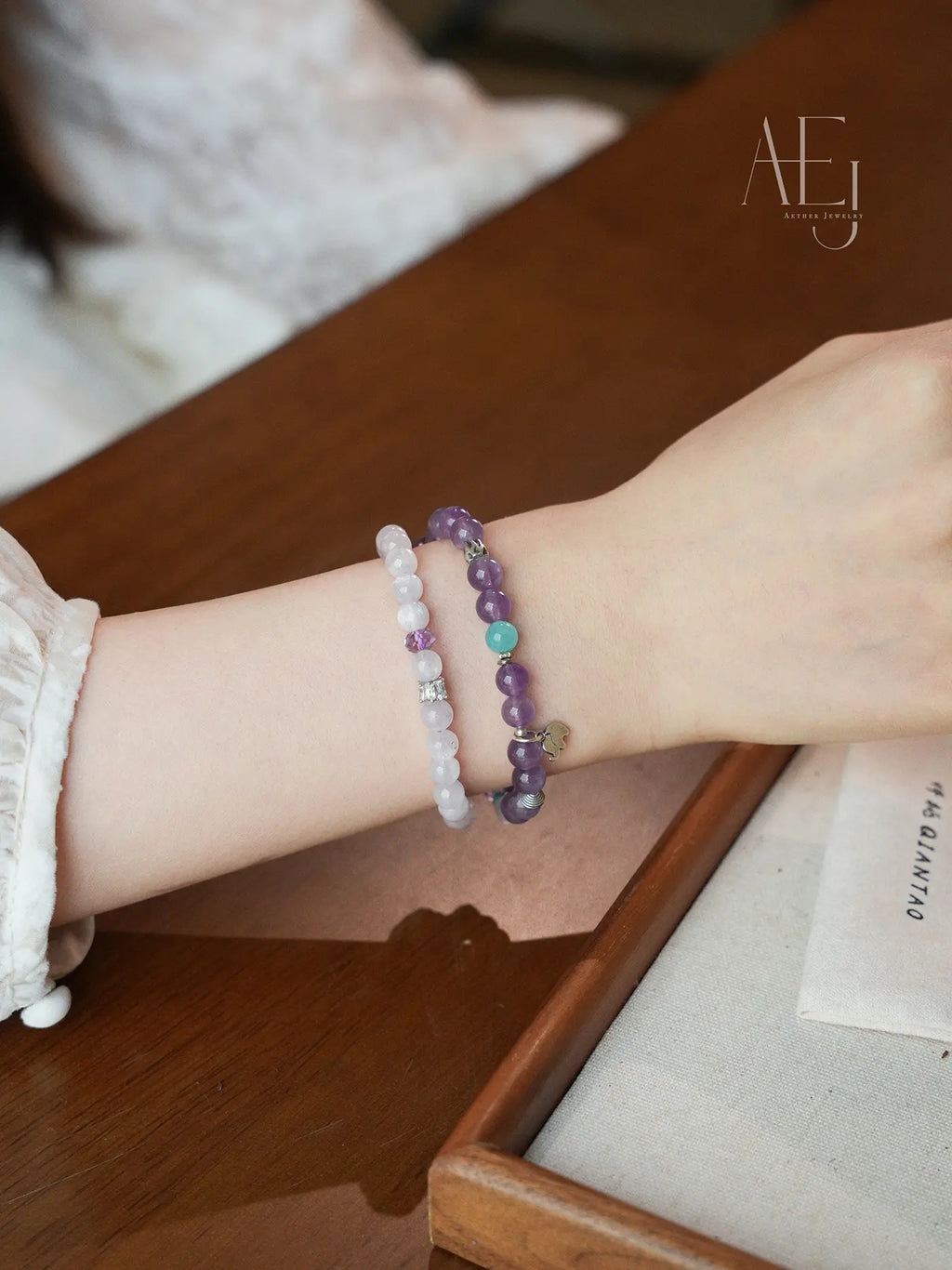Natural Amethyst Multi-Bead Bracelet | Calm · Protection · Good Fortune