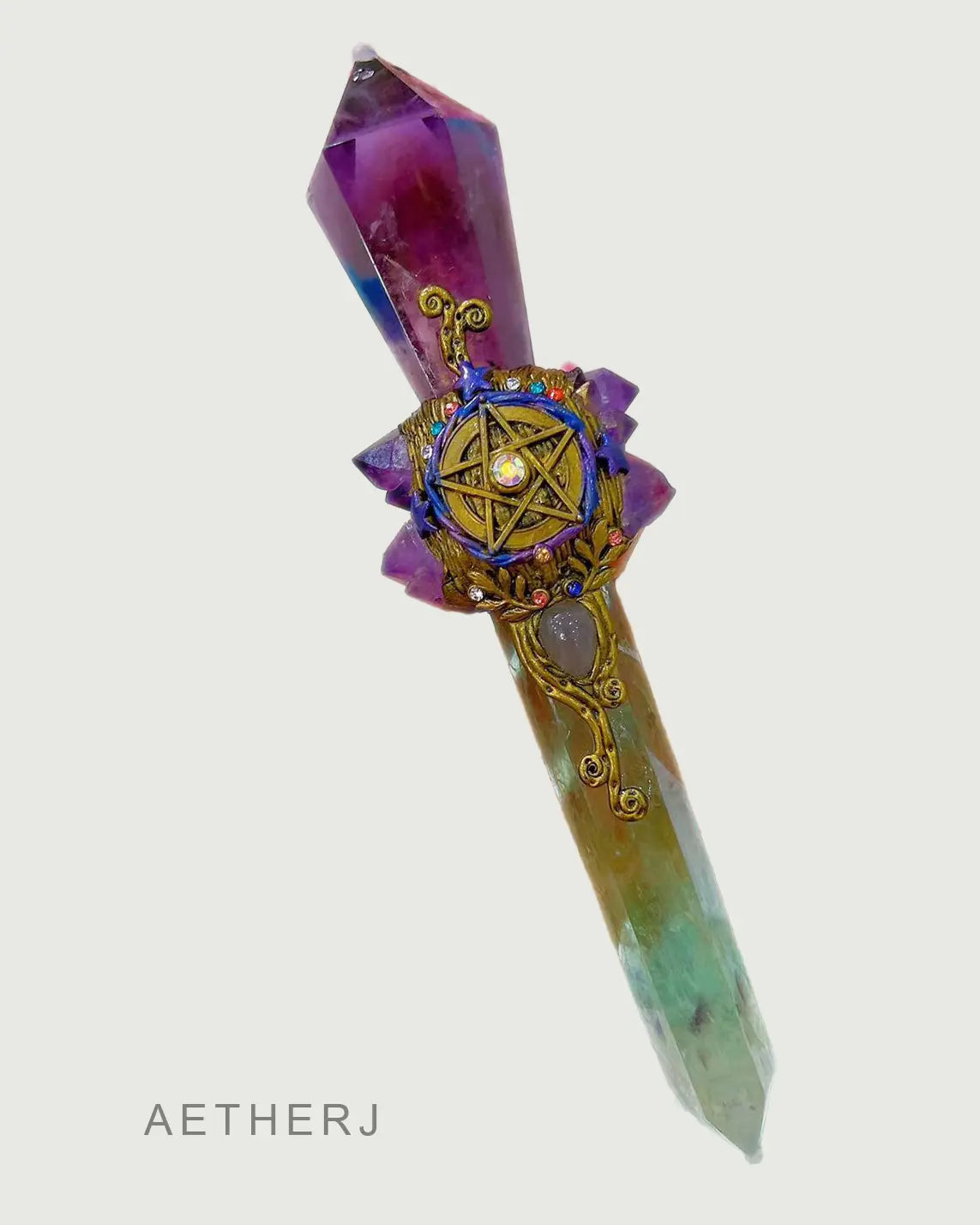 Natural Crystal Magic Wand for Rituals, Spells & Spiritual Decor