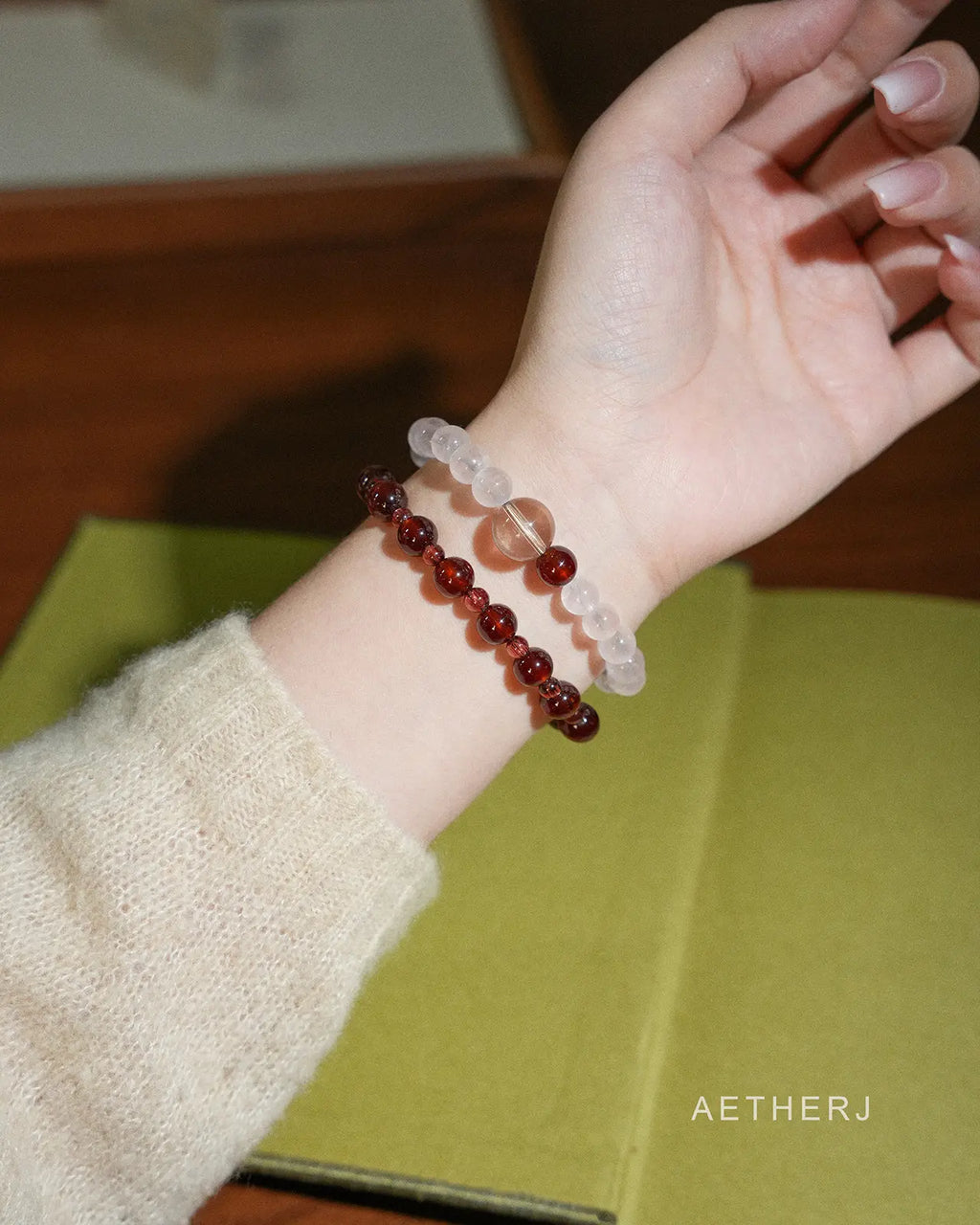 Natural High-Quality Garnet Bracelet for Vitality, Confidence & Love