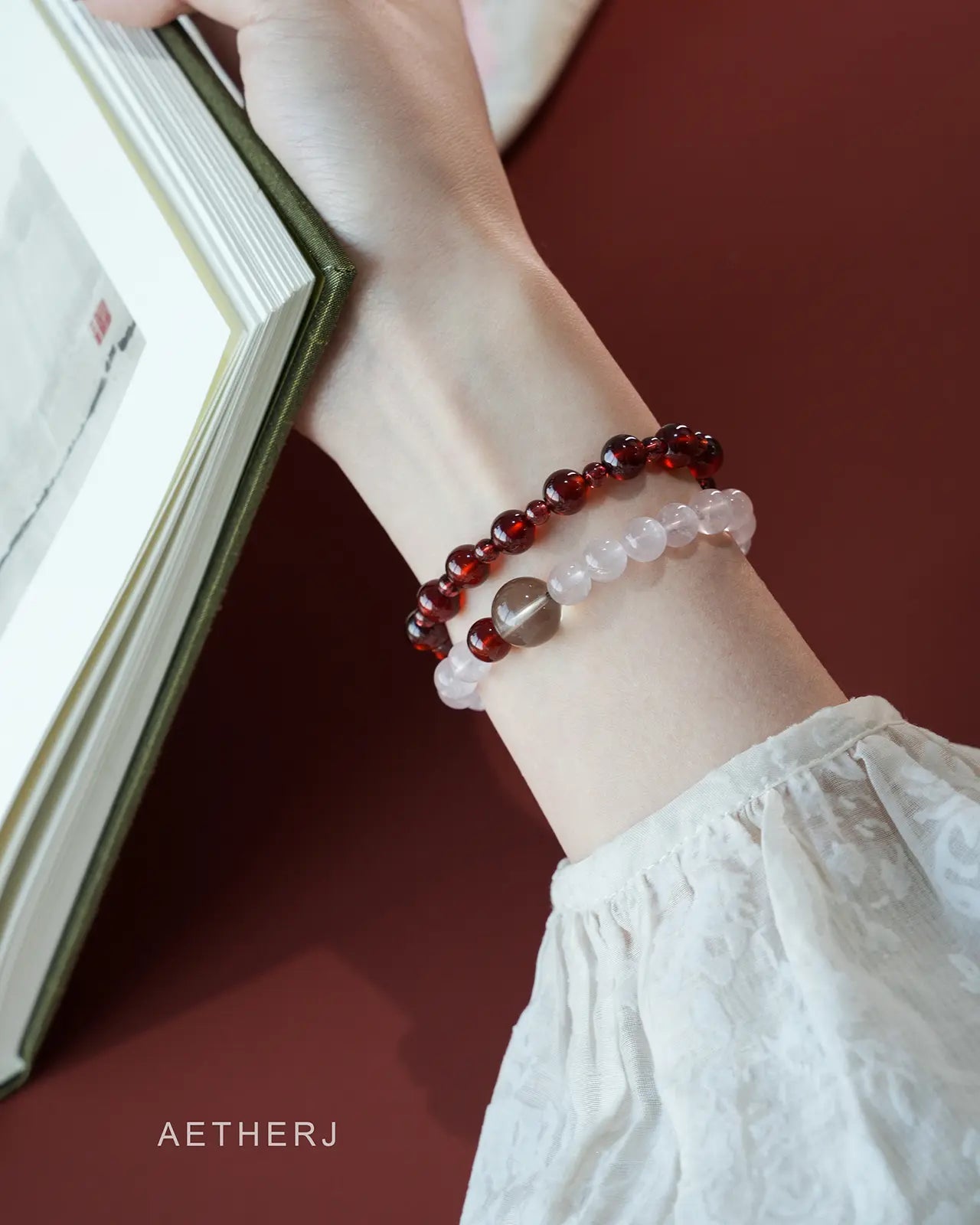 Natural High-Quality Garnet Bracelet for Vitality, Confidence & Love