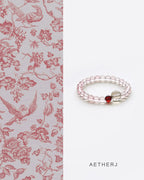 Natural Madagascar Pink Quartz Bracelet for Love, Balance & Protection