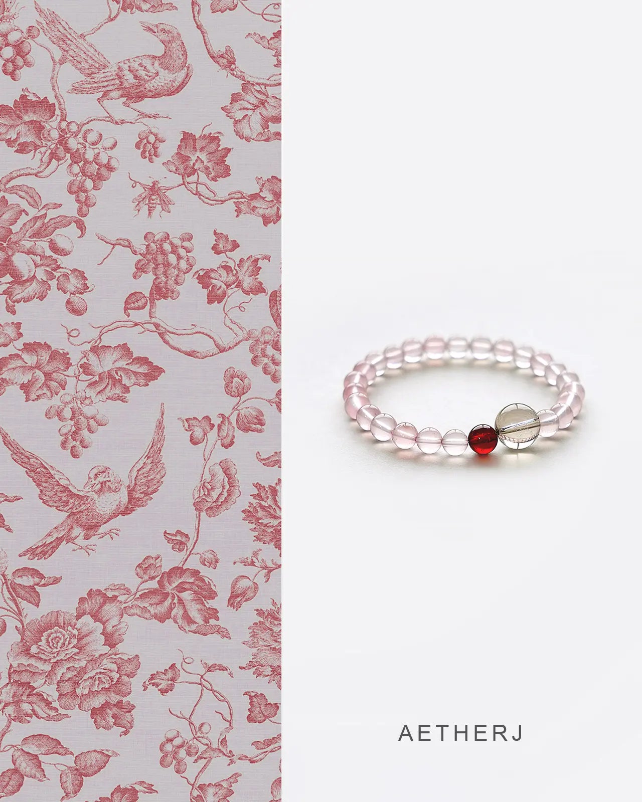 Natural Madagascar Pink Quartz Bracelet for Love, Balance & Protection