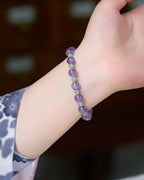 Amethyst & Green Aventurine Bracelet for Wisdom, Luck & Daily Balance