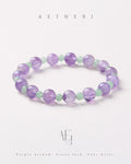 Amethyst & Green Aventurine Bracelet for Wisdom, Luck & Daily Balance