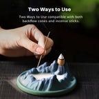 how to use Balance_Serenity_Tibetan_Landscape_Backflow_Incense_Burner_Incense_Cones_Set