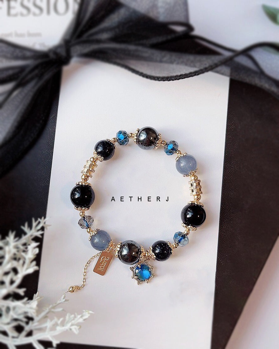 Black Obsidian Bracelet for Protection, Grounding & Daily Energy Shield