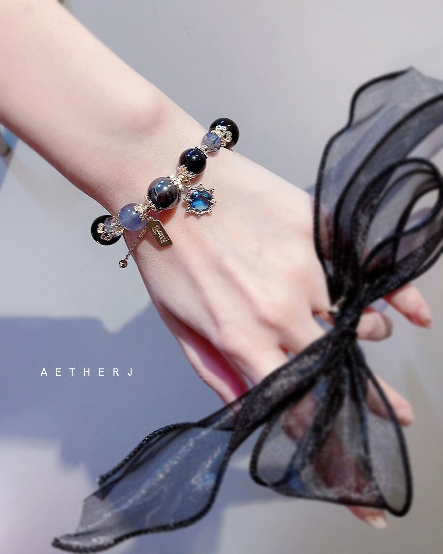 Black Obsidian Bracelet for Protection, Grounding & Daily Energy Shield