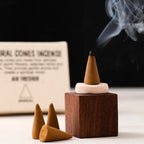 Calm_Clarity_Eastern_Aromatic_Cone_Incense on the white desk