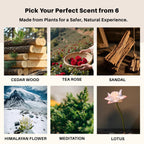 Scent of incense_cedar wood_tea rose_sandal_himalayan flower_meditation_lotus