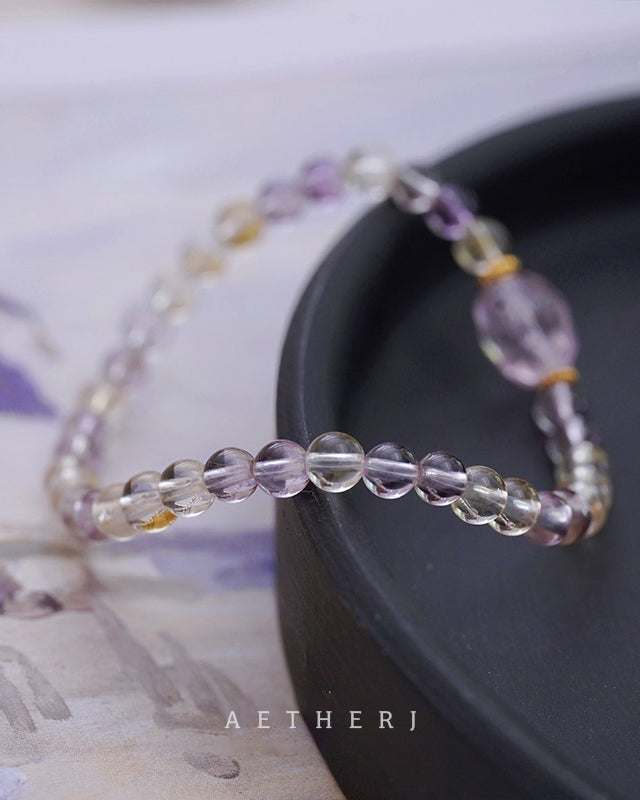 Citrine & Amethyst Bracelet for Abundance, Calm & Daily Balance
