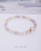 Citrine & Amethyst Bracelet for Abundance, Calm & Daily Balance