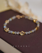Citrine & Moonstone Bracelet for Abundance, Intuition & Daily Radiance