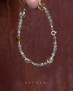 Citrine & Moonstone Bracelet for Abundance, Intuition & Daily Radiance
