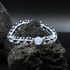 Natural Clear Quartz & Aquamarine Bracelet – For Clarity, Calm & True Self Expression