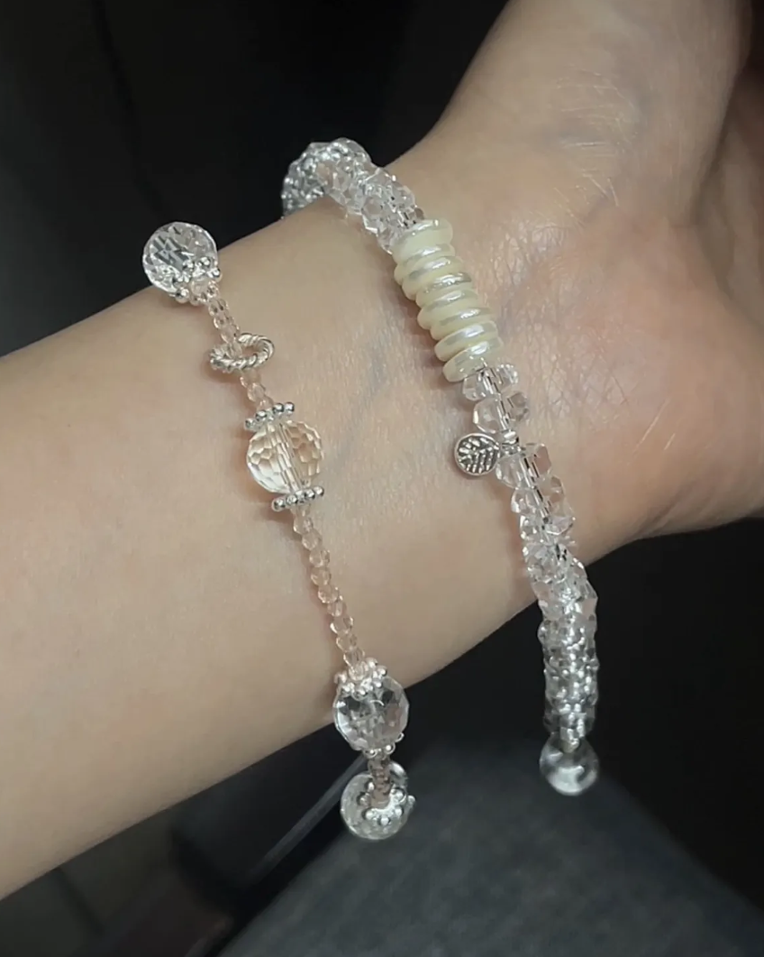 Clear Quartz & Pearl Bracelet for Elegance, Clarity & Everyday Grace