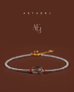 Clear Quartz & Sterling Silver Anklet for Luck, Purity & Everyday Elegance