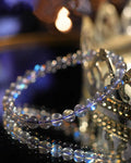 Exquisite Iridescent Gray Moonstone Ladies' Bracelet