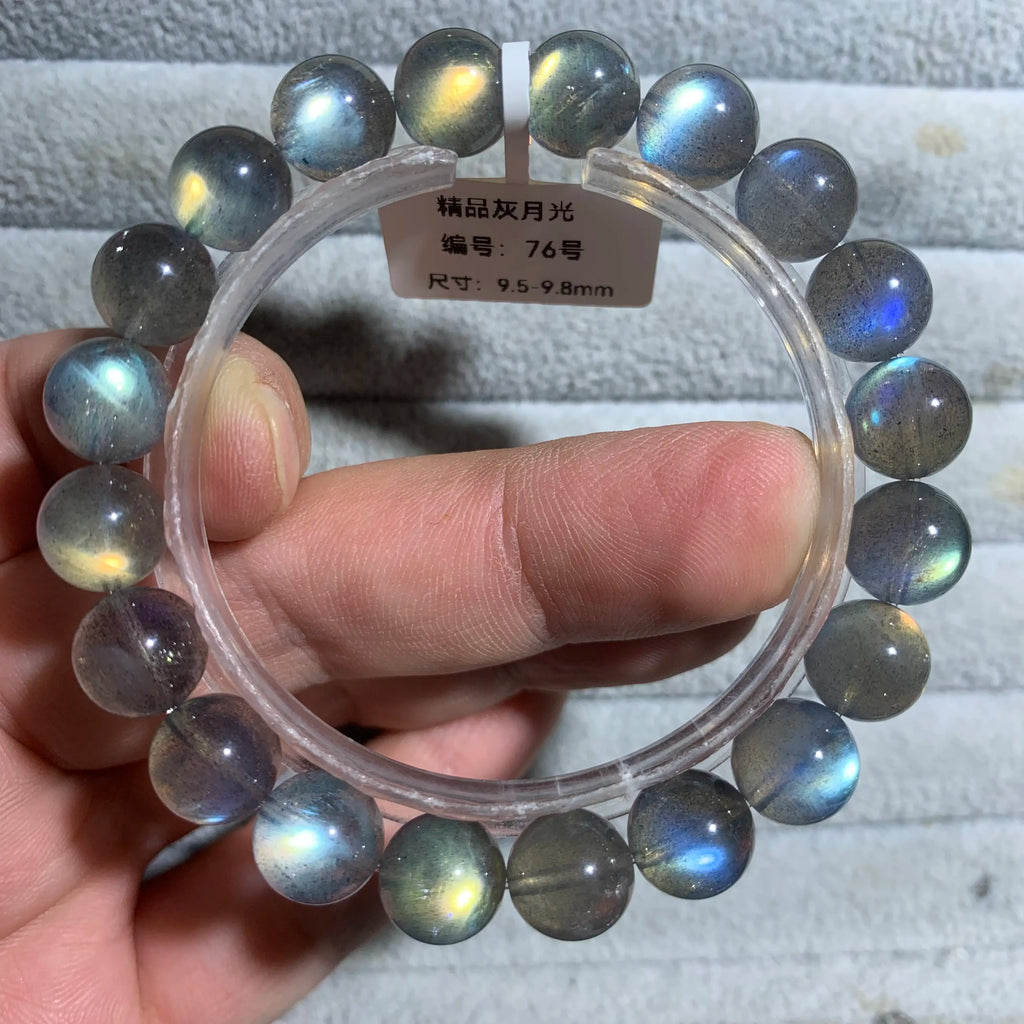 Exquisite Iridescent Gray Moonstone Ladies' Bracelet