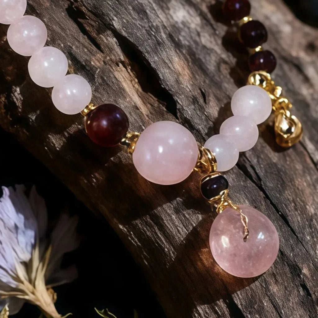 Healing & Love – Rose Quartz Amulet Bracelet