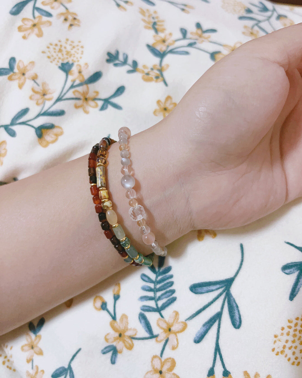 Moonstone, Citrine & Quartz Bracelet for Confidence, Intuition & Abundance