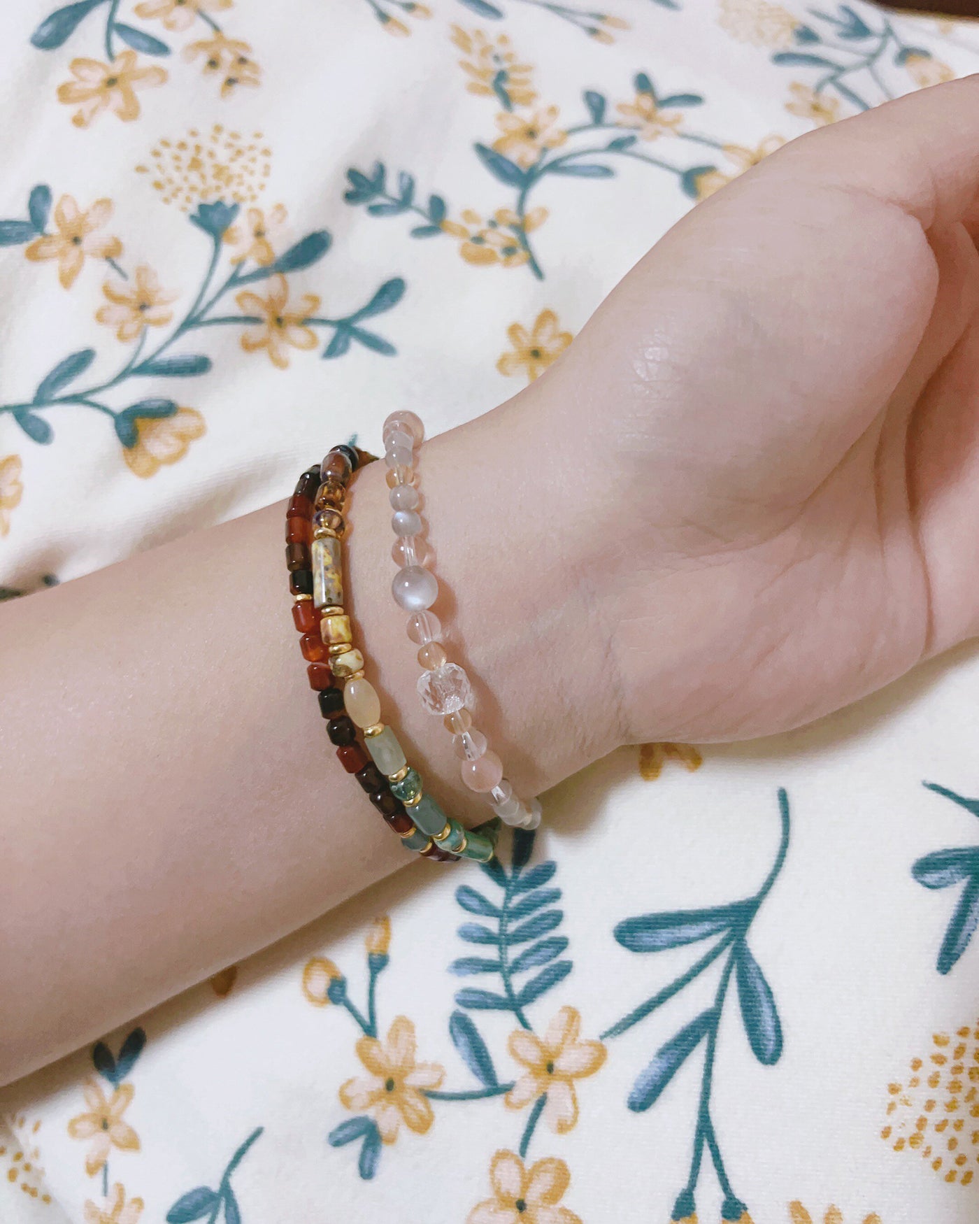 Moonstone, Citrine & Quartz Bracelet for Confidence, Intuition & Abundance