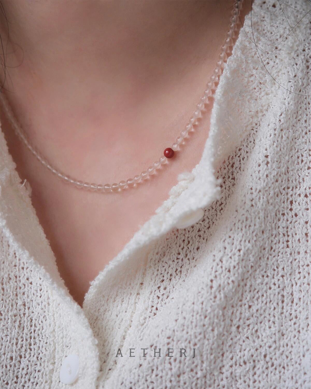 Natural AA Clear Quartz Necklace for Love & Spiritual Connection