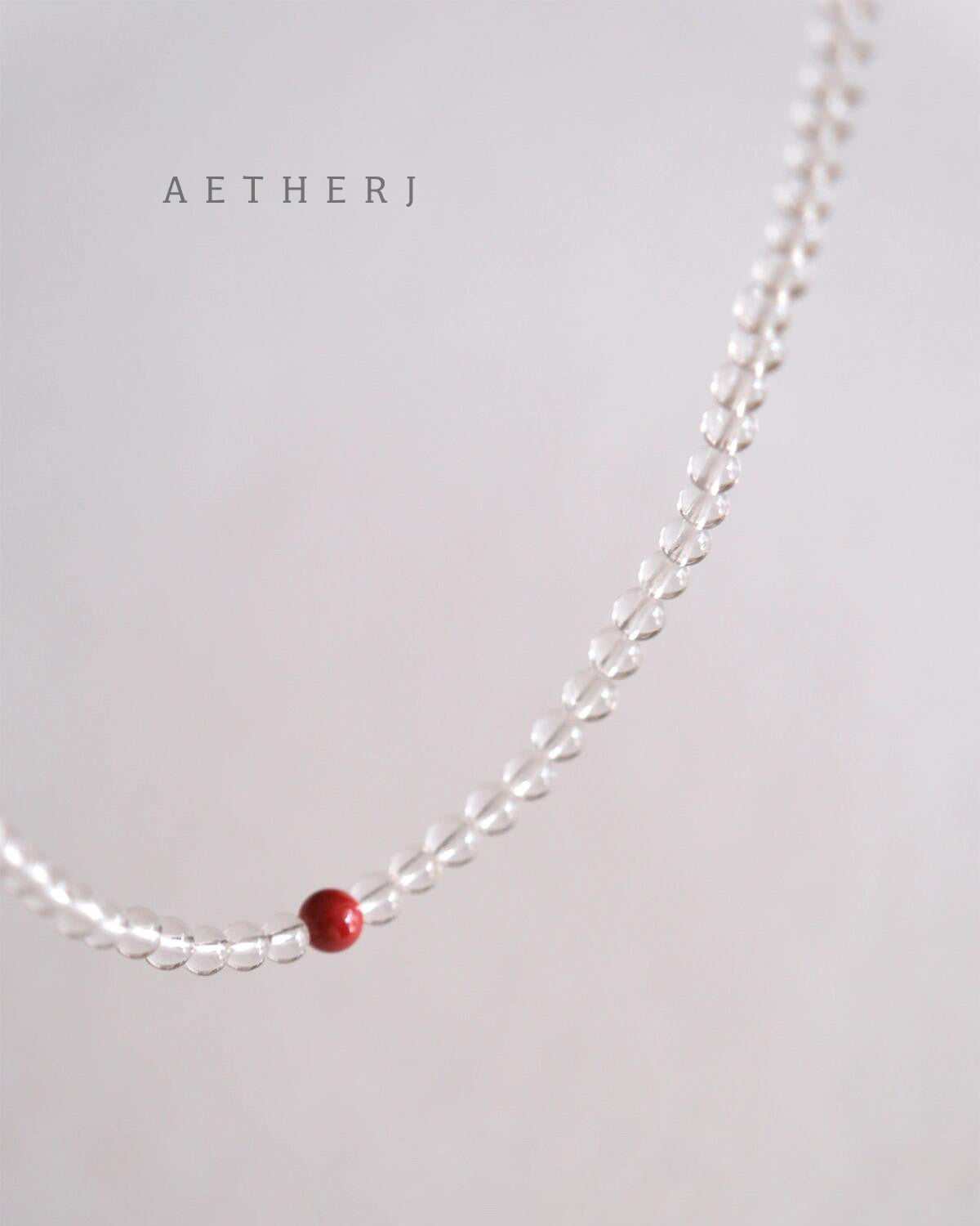 Natural AA Clear Quartz Necklace for Love & Spiritual Connection